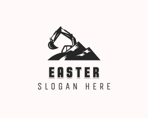Excavation Mountain Construction Logo