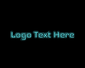 Futuristic - Computer Tech Glow logo design