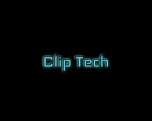 Computer Tech Glow logo design