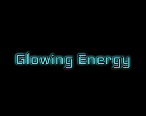 Computer Tech Glow logo design