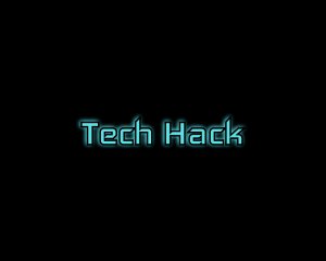 Computer Tech Glow logo design