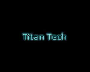 Computer Tech Glow logo design