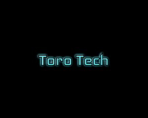 Computer Tech Glow logo design