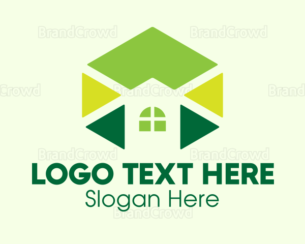 Geometric Home Construction Logo