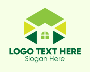 Home Development - Geometric Home Construction logo design