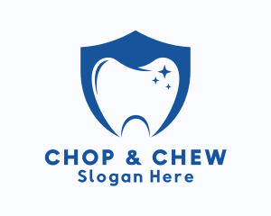 Sparkle - Dentist Clinic Shield logo design
