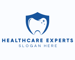 Dentist Clinic Shield logo design