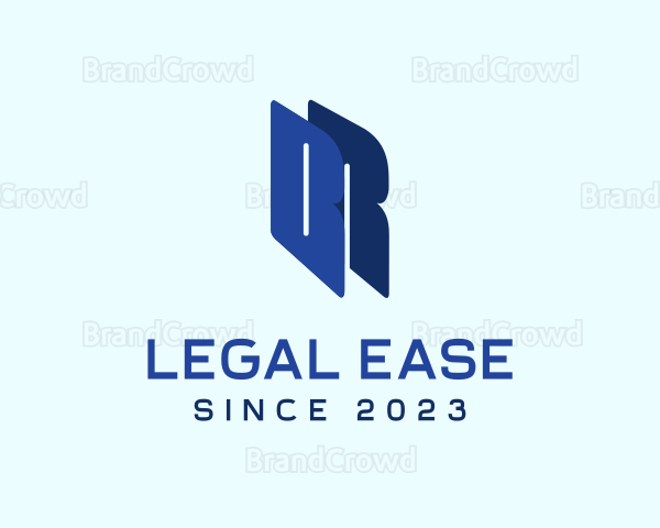 Modern Professional Letter BR Logo