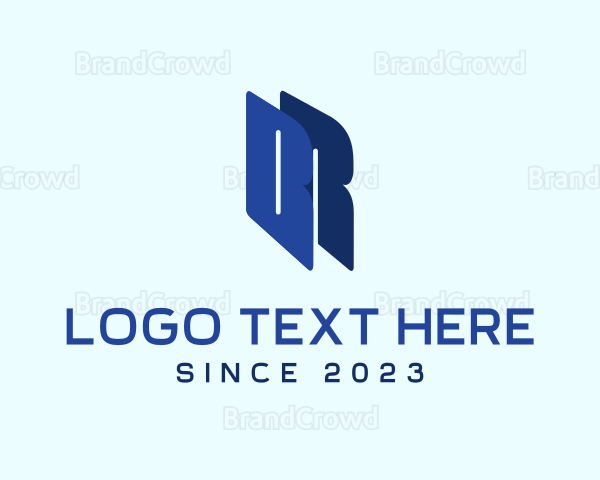 Modern Professional Letter BR Logo