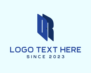 Letter Nr - Modern Professional Letter BR logo design