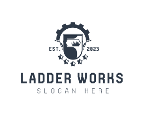 Welding Mask Blowtorch Gear logo design