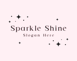 Shiny Sparkle Stardust logo design