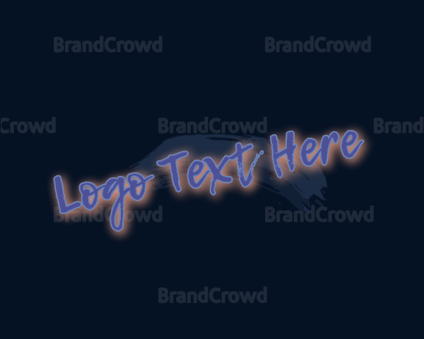 Graffiti Brush Stroke Wordmark Logo