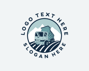 Waste - Industrial Dump Truck logo design