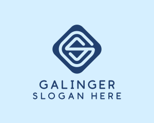 Technology Monogram Letter GS Logo