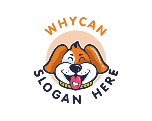 Grooming Service - Cute Dog Heart logo design