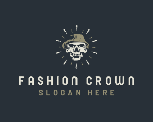 Skull Hat Streetwear logo design