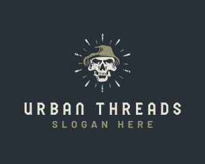 Skull Hat Streetwear logo design