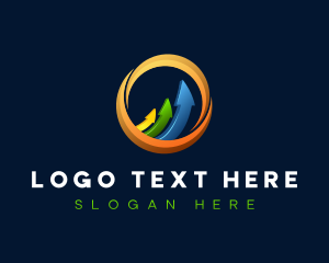 Statistics - Statistics Arrow Graph logo design