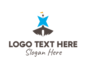 Fleet - Star Sailing Boat logo design