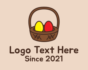 Fest - Easter Basket Egg logo design