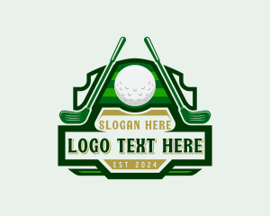 Fencing Sword - Golf Sports Tournament logo design