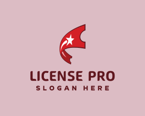 License - Ticket Shooting Star logo design