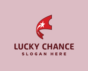 Lottery - Ticket Shooting Star logo design