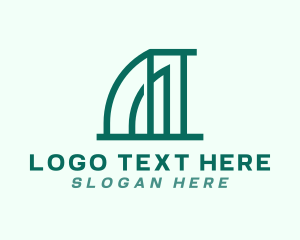 Geometric - Structure Property Builder logo design