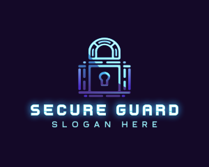 Cyber Lock Security logo design