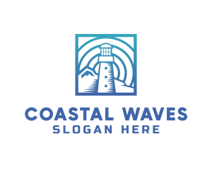 Coast - Lighthouse Coast Travel logo design