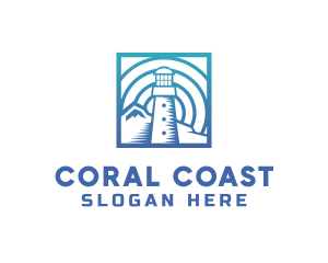 Lighthouse Coast Travel logo design