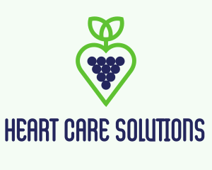 Heart Grape Winery  logo design