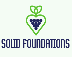 Wine Business - Heart Grape Winery logo design