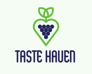 Heart Grape Winery  logo design