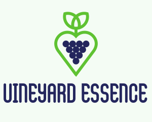 Heart Grape Winery  logo design