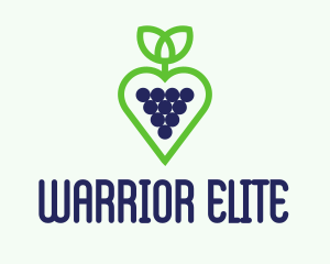 Wine Tasting - Heart Grape Winery logo design
