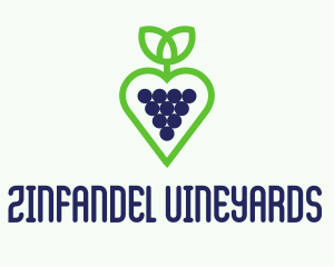 Heart Grape Winery  logo design