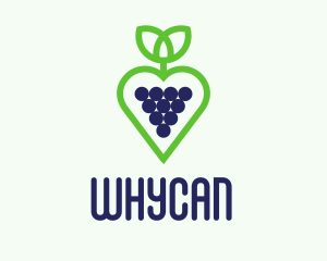 Wine Bar - Heart Grape Winery logo design