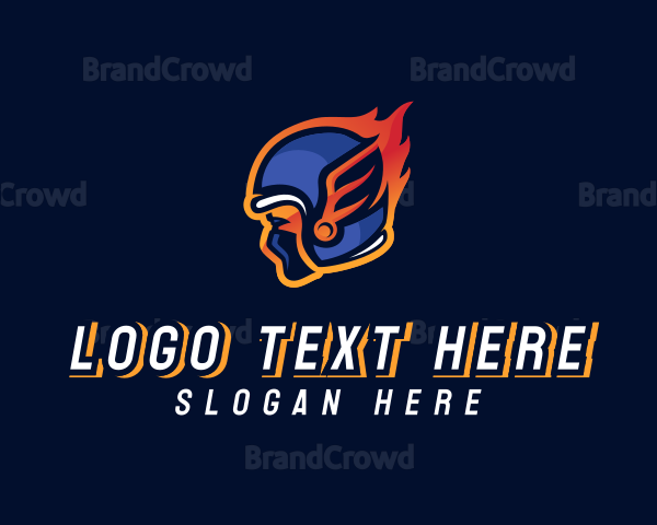 Raging Helmet Flame Logo