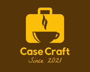 Case - Golden Suitcase Cafe logo design
