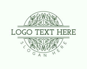 Event - Leaf Ornament Styling logo design