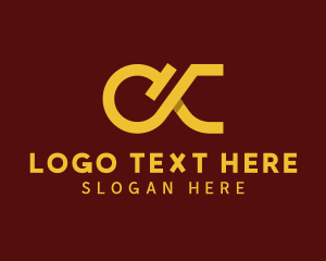 Advisory - Professional Company Letter CK logo design
