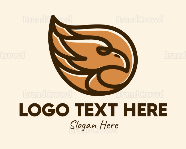 Brown Eagle Head Logo