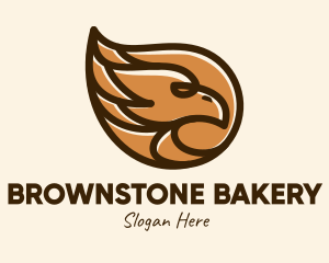 Brown - Brown Eagle Head logo design