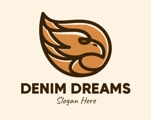 Brown Eagle Head  logo design