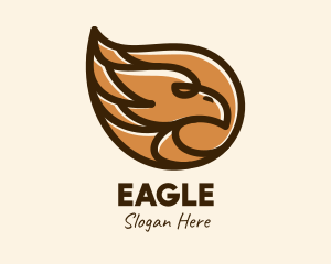 Brown Eagle Head  logo design