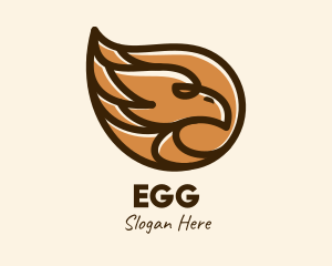 Brown Eagle Head  logo design