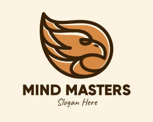 Head - Brown Eagle Head logo design
