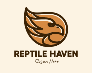 Brown Eagle Head  logo design